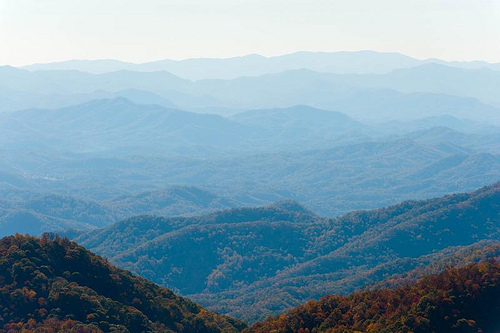 Blue Ridge Parkway, Qualla Indian Reservation overlook.