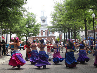 Bellydancers at Dogwood Festival, Fayetteville, NC. Image courtesy of Flickr user Selena M.B.H. 