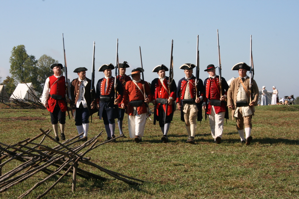 French and Indian War re-enactors