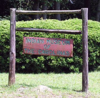 "Indian Museum of the Carolinas Laurinburg, Scotland County. Street sign for the Indian Museum of the Carolinas. " Photo courtesy of NC ECHO photo database, part of NC Department of Cultural Resources. 