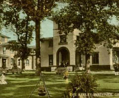 The Keeley Institute Postcard, Greensboro, N.C. Image courtesy of North Carolina Postcard Collection, UNC Libraries. 